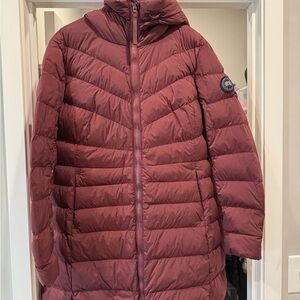 Canada Goose Women's Long Puffer Coat in Dusty Rose